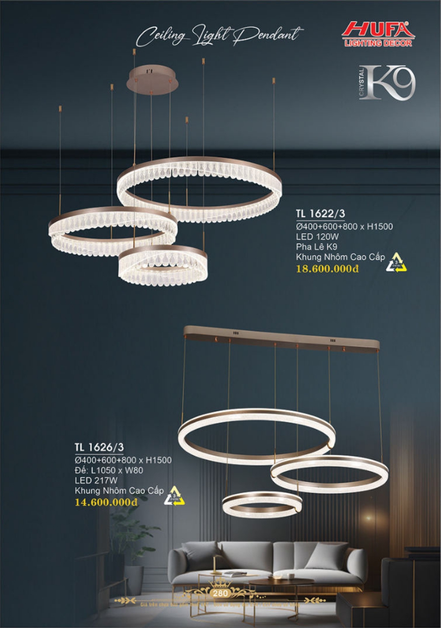 Bảng giá đèn trang trí HUFA